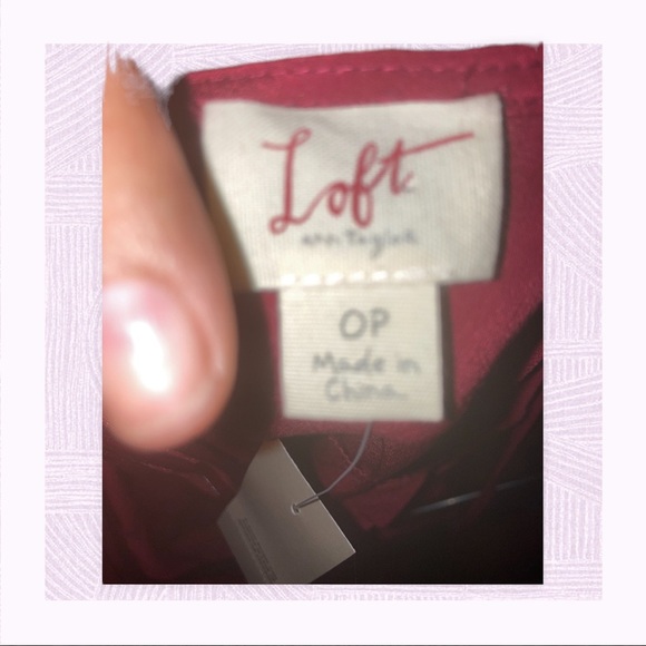 Ann Taylor LOFT Red Ruffled Chiffon Cocktail Dress Size 0P - Picture 5 of 8